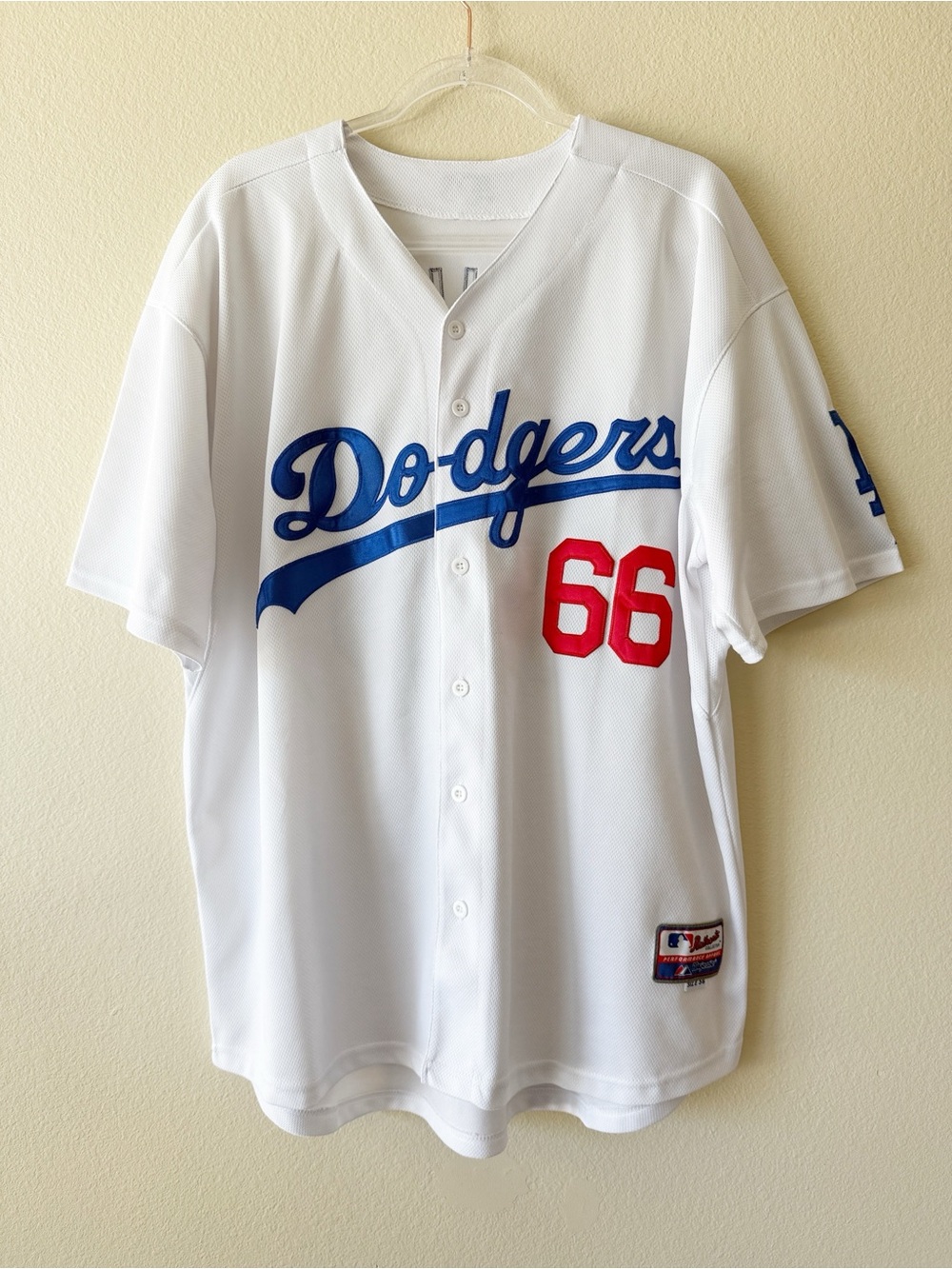 Majestic LA Dodgers Yasiel Puig #66 Authentic Jersey Men’s Size 56 (3XL)